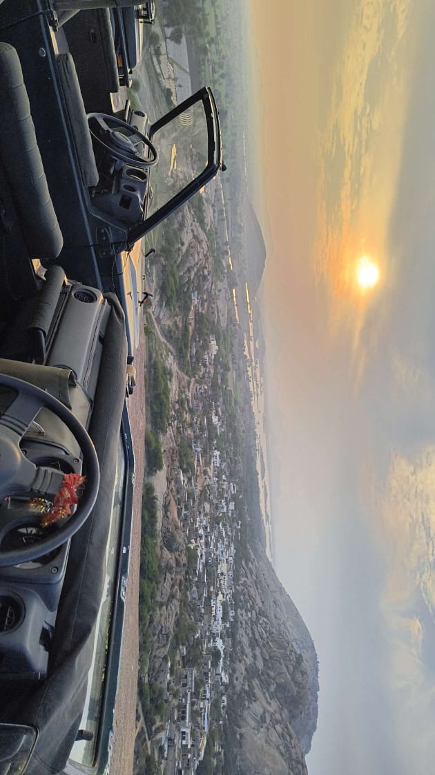 Sunset safari at Jawai hills